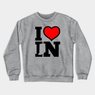 I Love Indiana Crewneck Sweatshirt